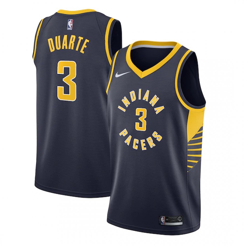 Men's Indiana Pacers Chris Duarte #3 Navy Swingman Jersey - Icon Edition-Pro Kit Vault | Brand New 26/27 Sports Jerseys